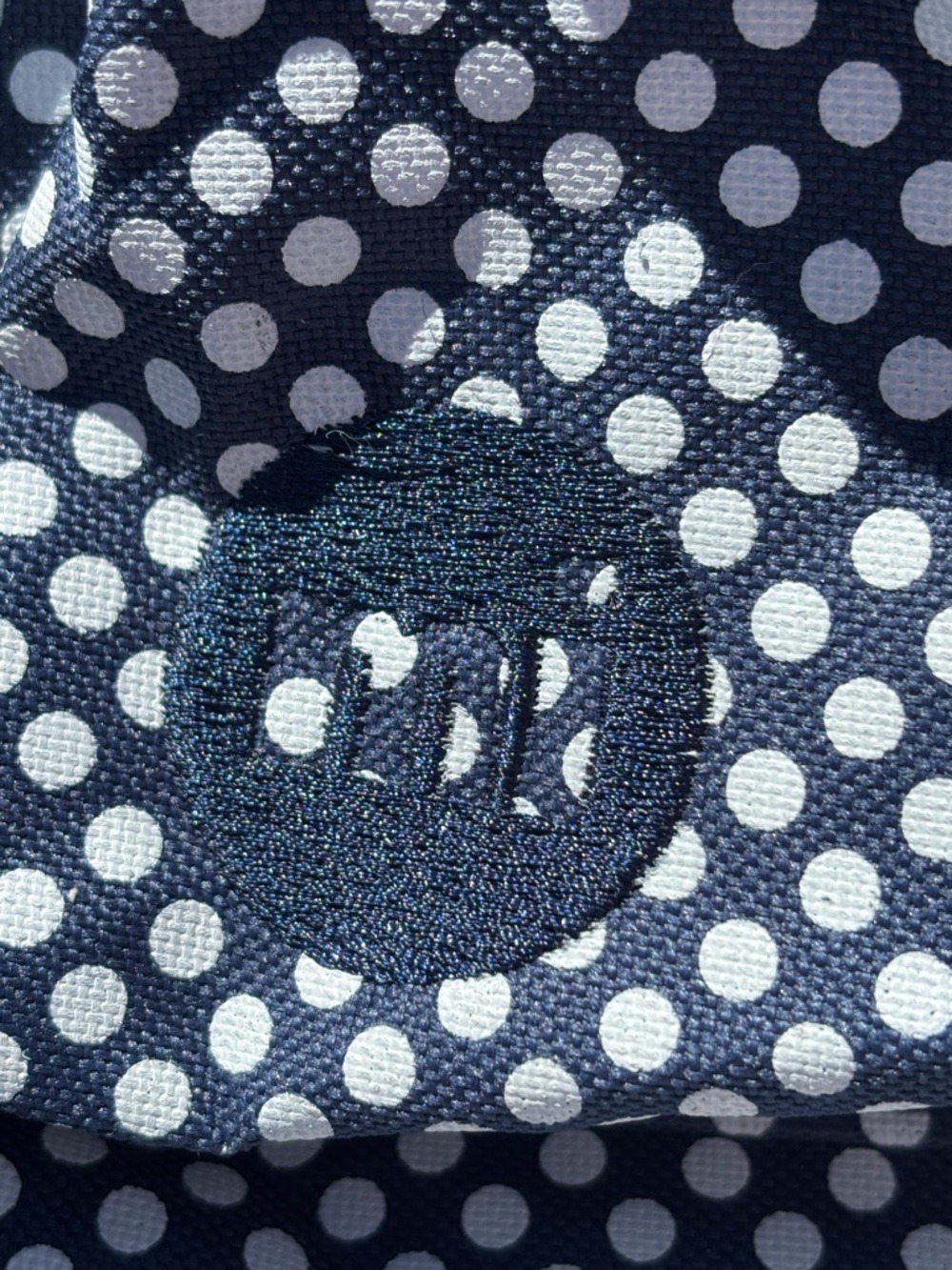 Mi-Pac Polka Dot Navy Backpack • Laptop Bag • Water-Resistant Travel • School - Picture 11 of 16